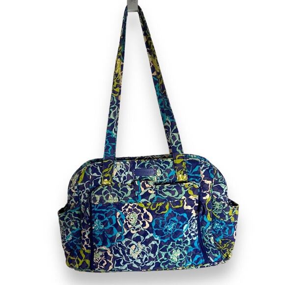 Vera Bradley‎ Katalina Blues Stroll Around Diaper Bag Tote Lots of Pockets - Picture 1 of 10